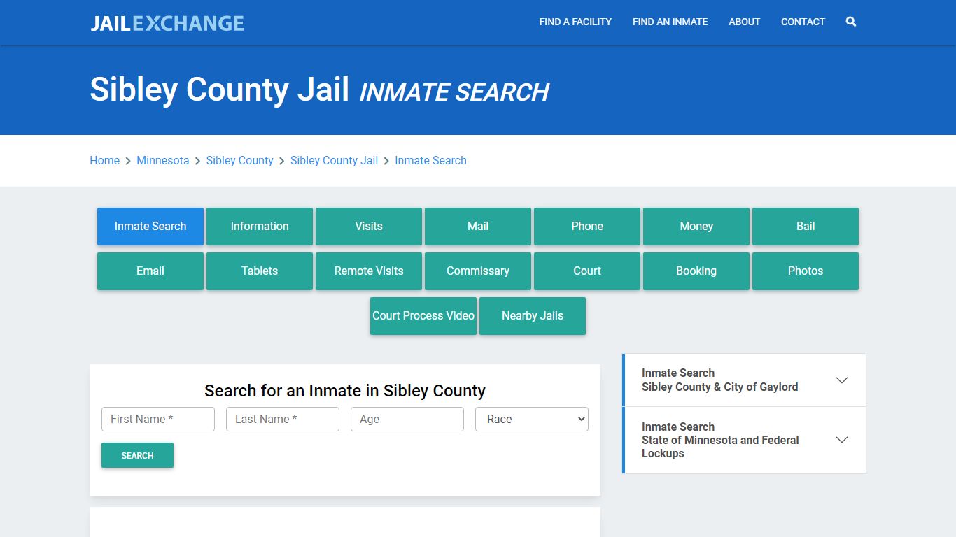 Sibley County Jail, MN Inmate Search: Roster & Mugshots